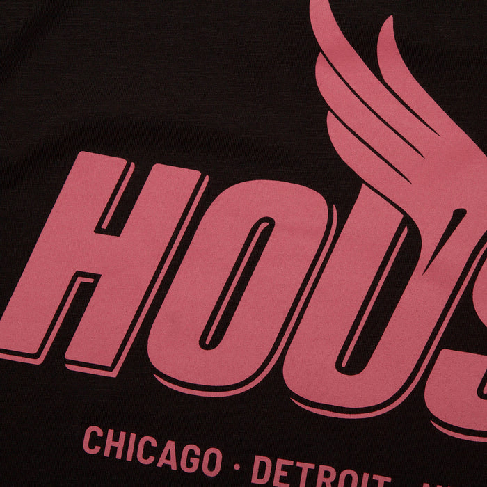 Red Peak House Back Print - Tshirt - Black