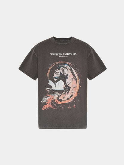 ROMAN CLOCK T-SHIRT - DARK GREY