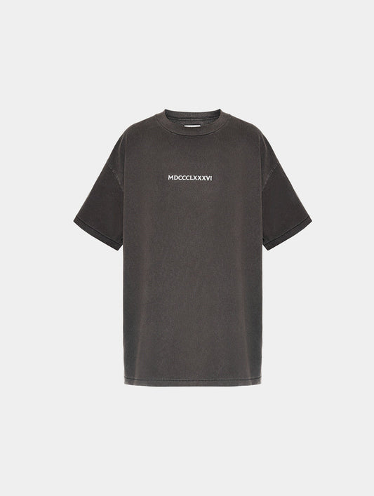 ROMAN SAND WATCH T-SHIRT - DARK GREY