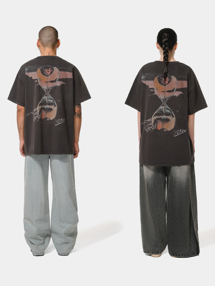 ROMAN SAND WATCH T-SHIRT - DARK GREY