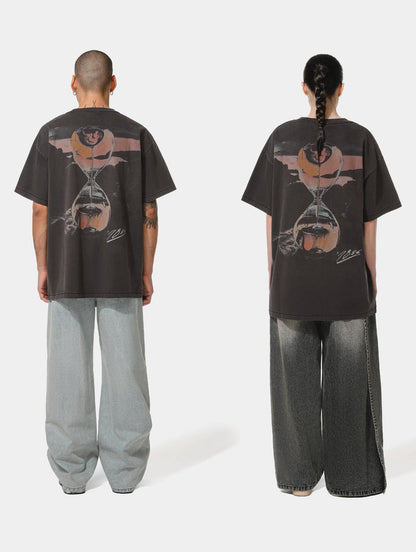 ROMAN SAND WATCH T-SHIRT - DARK GREY