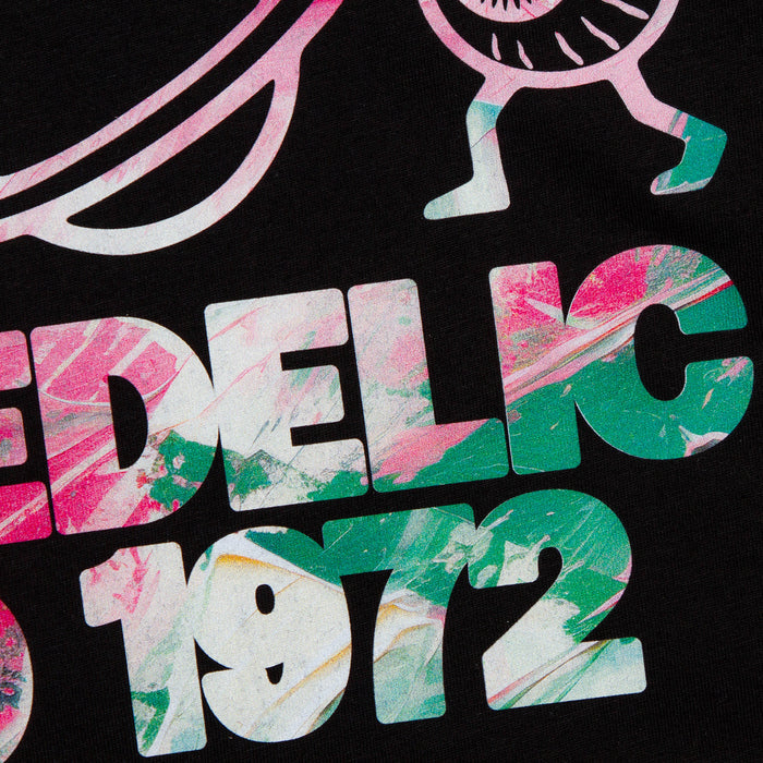 Saturn Elements Psychedelic Disco 1972 Front Print - Tshirt - Black