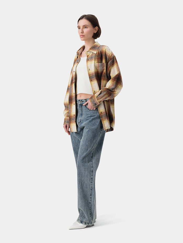 SHADOW PLAID SHIRT