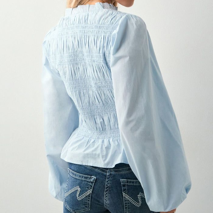 Skyline Ruched Peplum Top