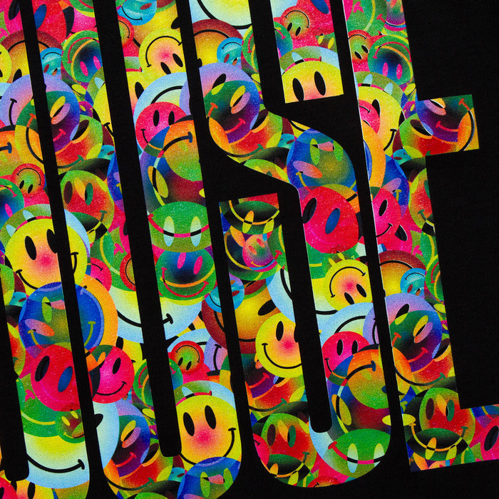 Smiley Higher House Back Print - Sweatshirt - Black