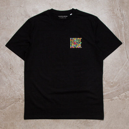 Smiley Higher House Back Print - Tshirt - Black