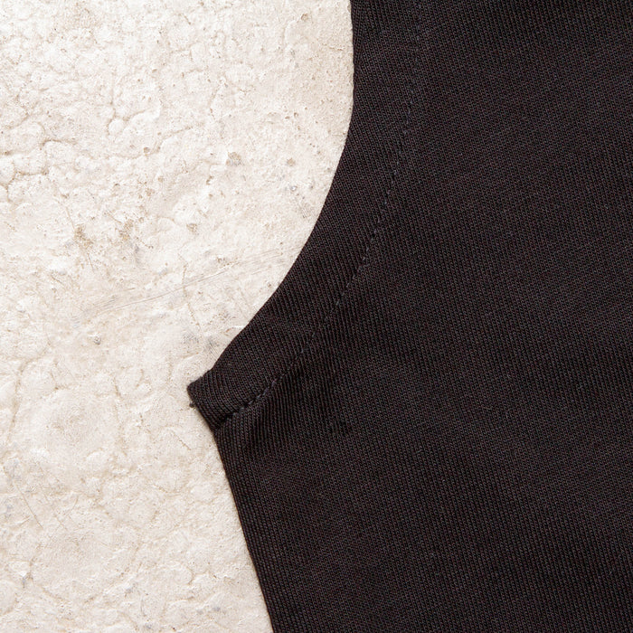 Smiley Higher House Front Print - Tank Tshirt - Black