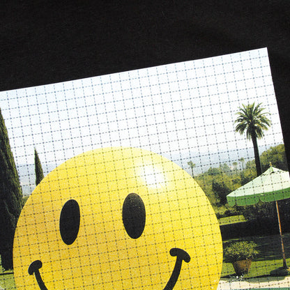 Smiley Poolside Trip Back Print - Sweatshirt - Black