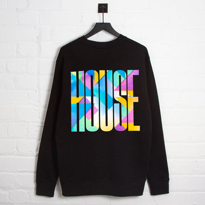 Solstice Higher House Back Print - Sweatshirt - Black