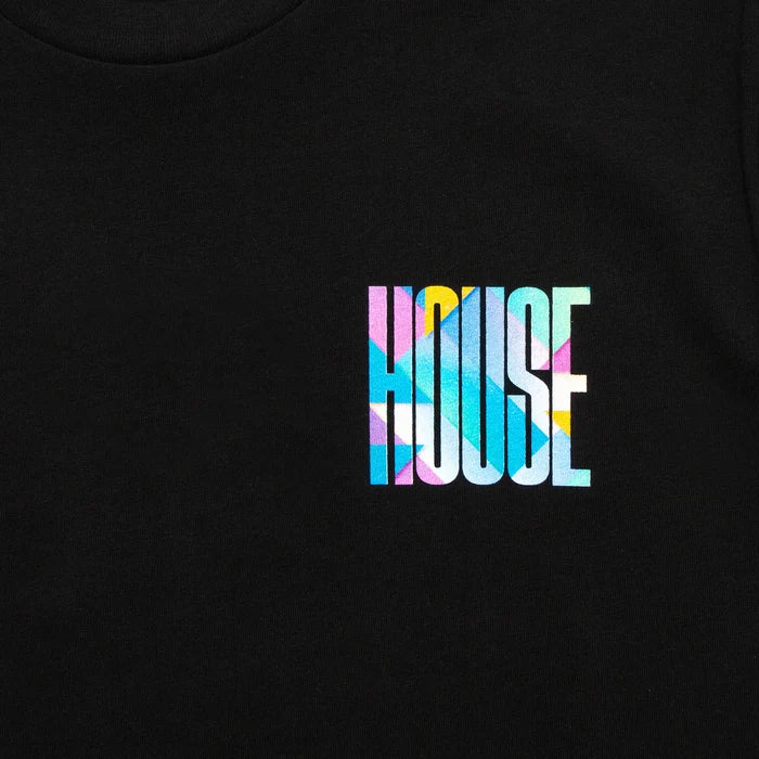 Solstice Higher House Back Print - Tank Tshirt - Black