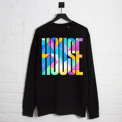 Solstice Higher House Front Print - Sweatshirt - Black