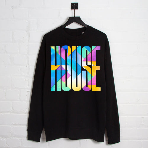 Solstice Higher House Front Print - Sweatshirt - Black