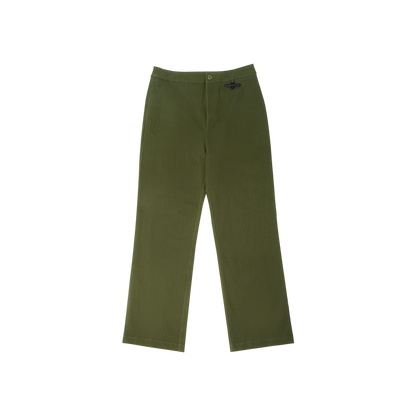 STRAIGHT LEG PANTS - GREEN