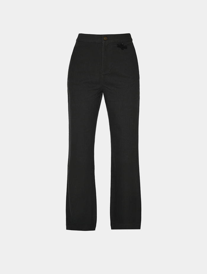 STRAIGHT LEG PANTS - GREY