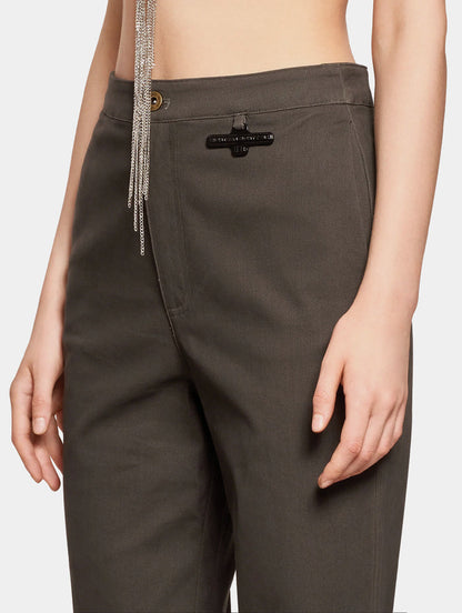 STRAIGHT LEG PANTS - GREY