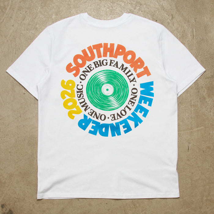 SW Vinyl Green Back Print - Tshirt - White