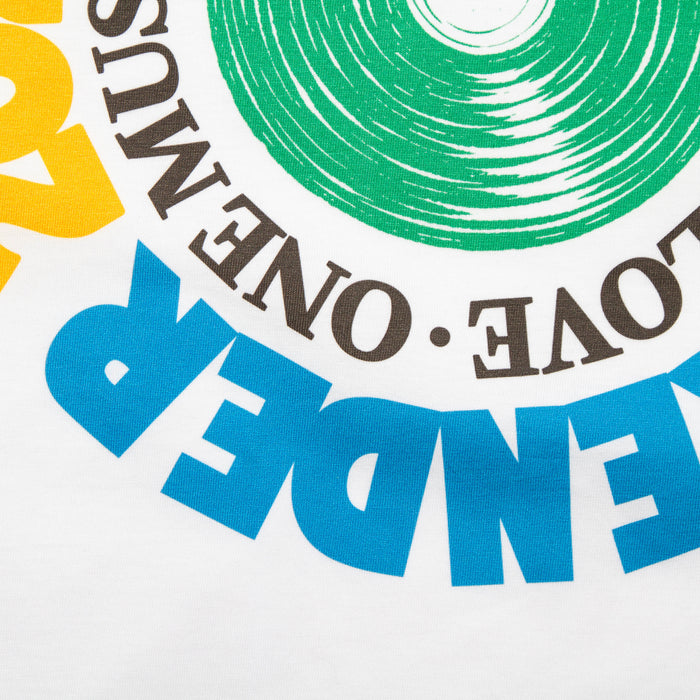 SW Vinyl Green Back Print - Tshirt - White