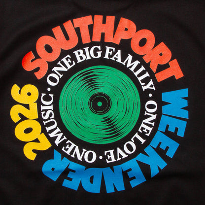 SW Vinyl Green Front Print - Tshirt - Black