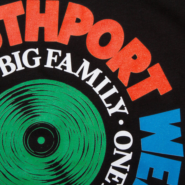 SW Vinyl Green Front Print - Tshirt - Black