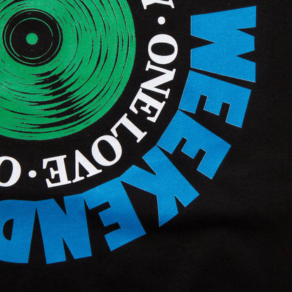 SW Vinyl Green Front Print - Tshirt - Black