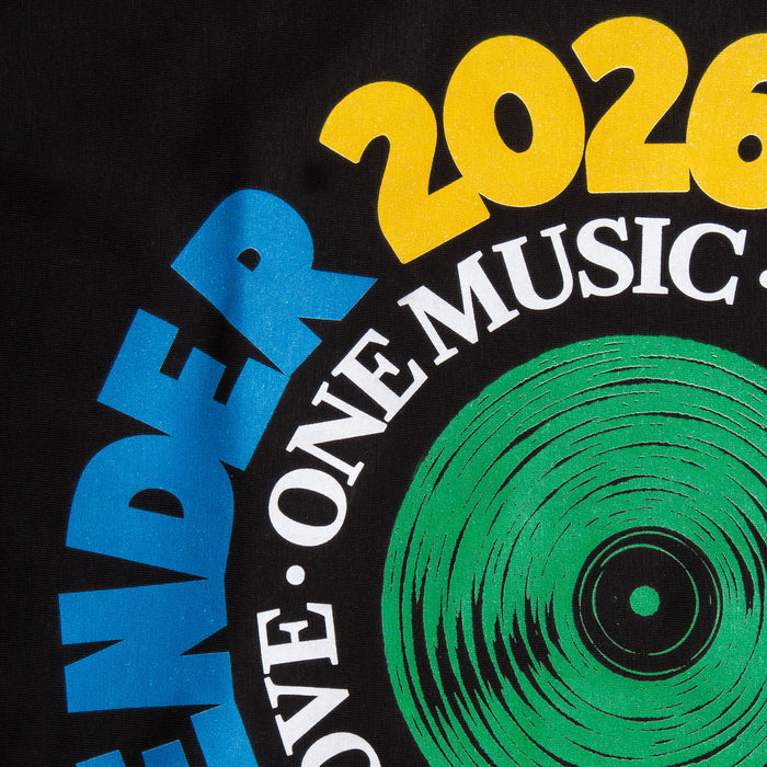 SW Vinyl Green Front Print - Tshirt - Black