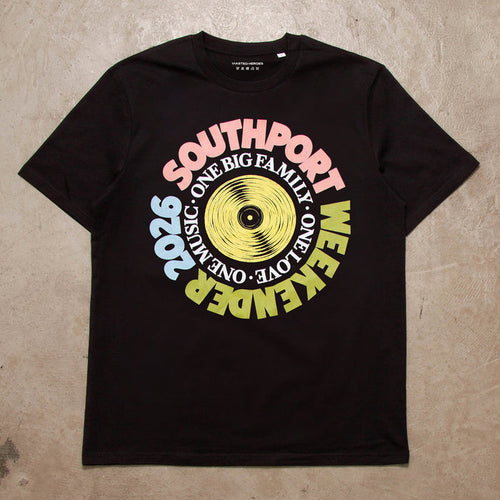 SW Vinyl Yellow Front Print - Tshirt - Black