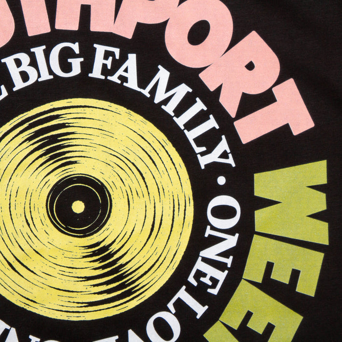 SW Vinyl Yellow Front Print - Tshirt - Black
