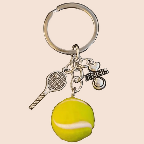 Tennis Racquet/Ball Keychain/Charm (small)