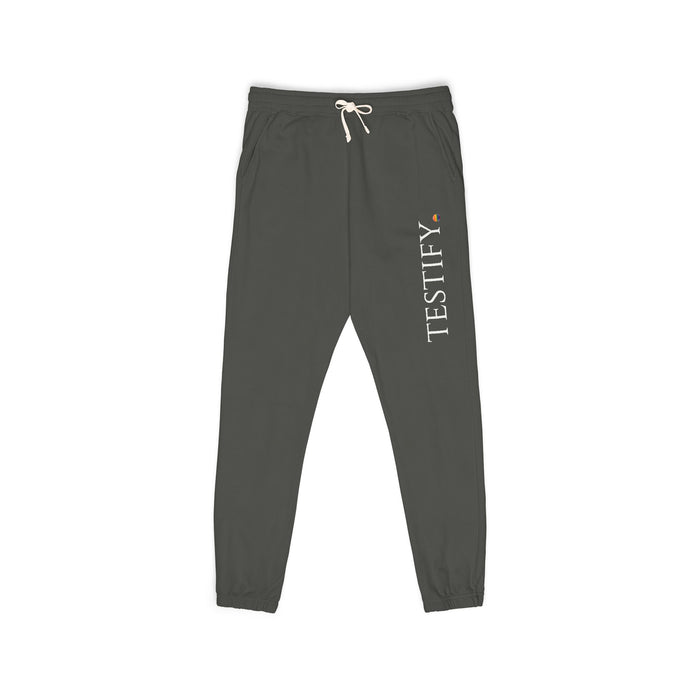 "Testify" Vertical Logo Sweatpants — Pride Edition