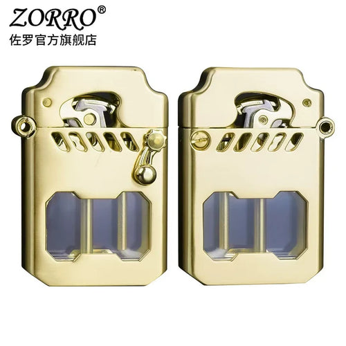 TG00480 orro zorro ဆိုက်ဘာ mecha ဖောက်ထွင်းမြင်ရသောအကန့် တစ်ပိုင်း အော်တို ရေနံဆီ မီးခြစ်