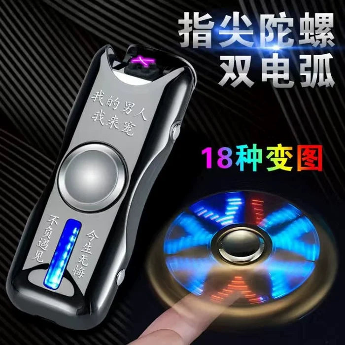 TG00563 Fidget Spinner၊ အားပြန်သွင်းနိုင်သော မီးခြစ်