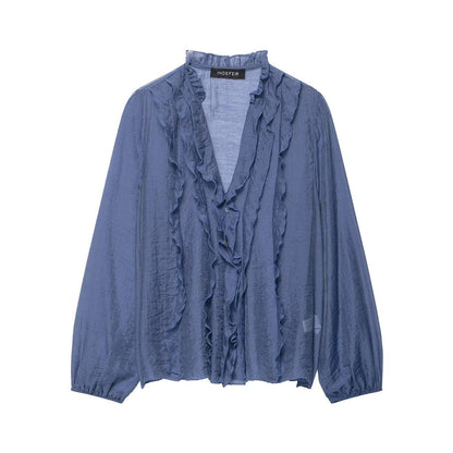 The Chiffon Ruffle Blouse