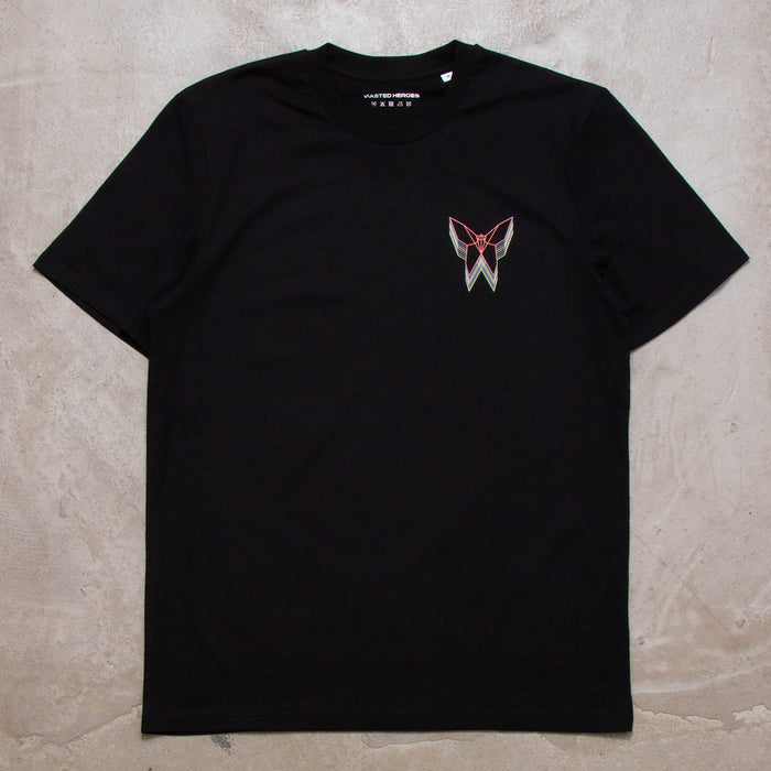 Trails Origami Butterfly Back Print - Tshirt - Black