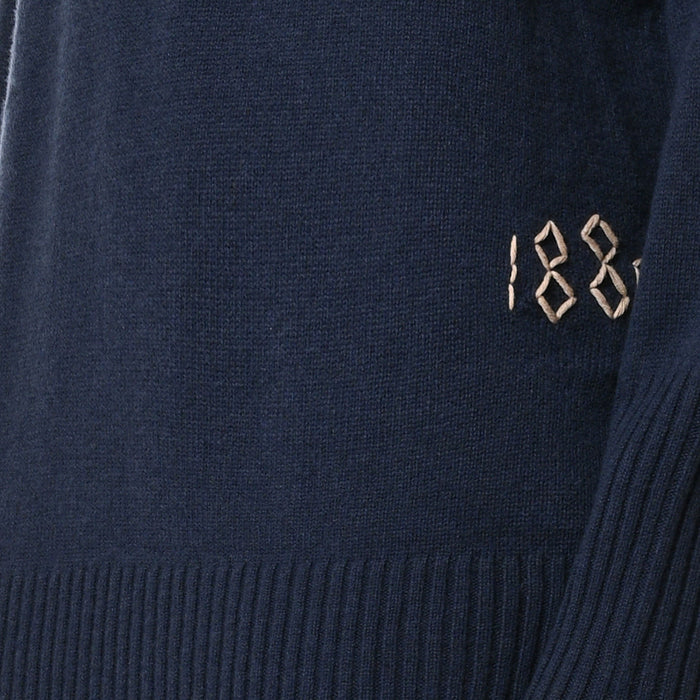 TURTLE NECK KNIT SWEATER- BLUE