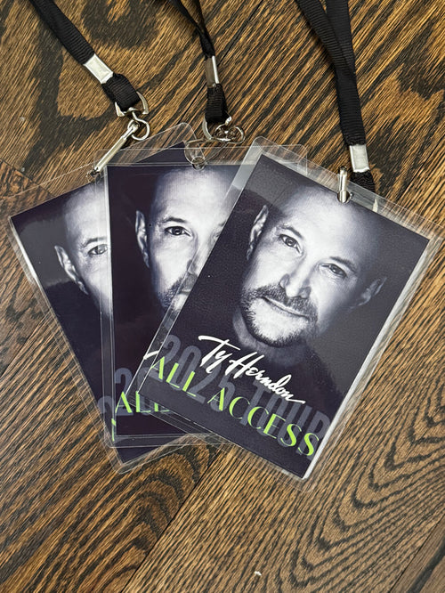 Ty Herndon Autographed 2025 All Access Tour Badge