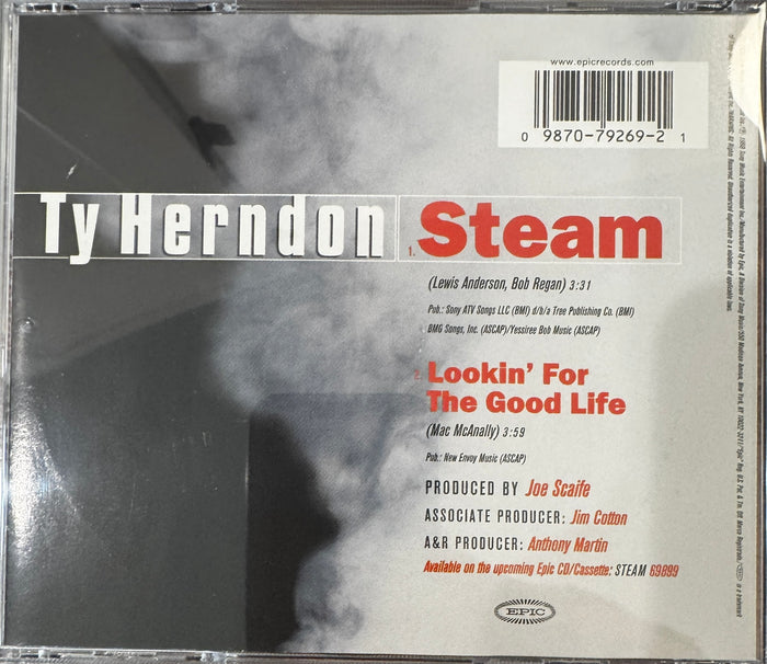 Ty Herndon Signed "Steam" CD Single