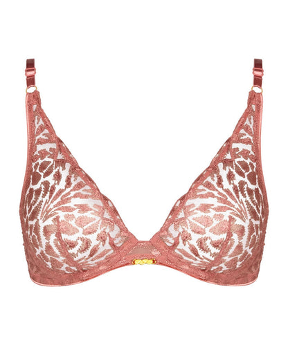 Underwired triangle bra