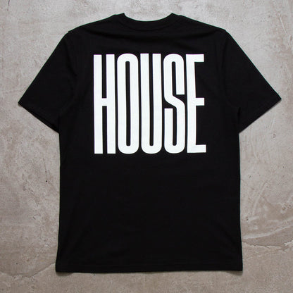 UV Glow Higher House Back Print - Tshirt - Black