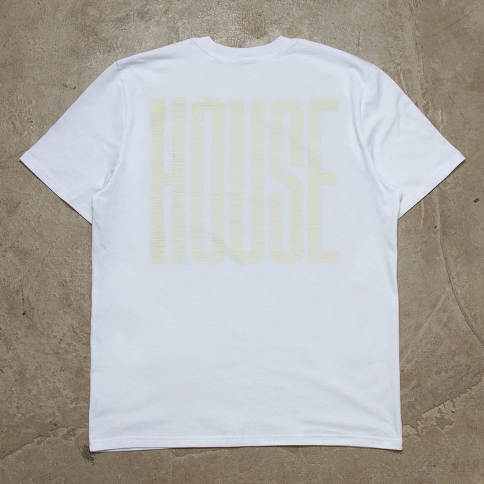 UV Glow Higher House Back Print - Tshirt - White
