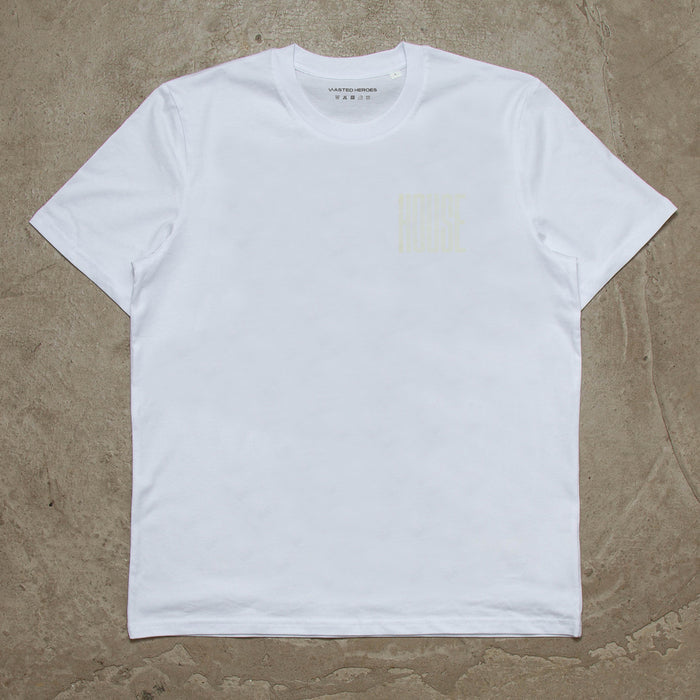 UV Glow Higher House Back Print - Tshirt - White