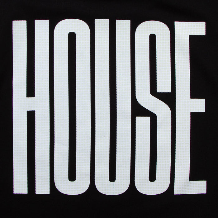 UV Glow Higher House Front Print - Tshirt - Black
