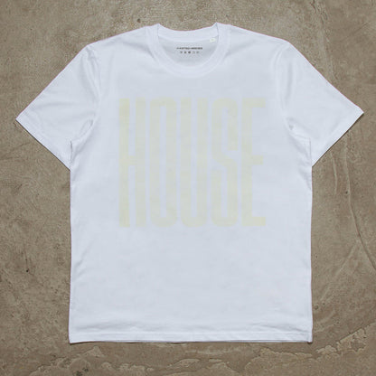 UV Glow Higher House Front Print - Tshirt - White