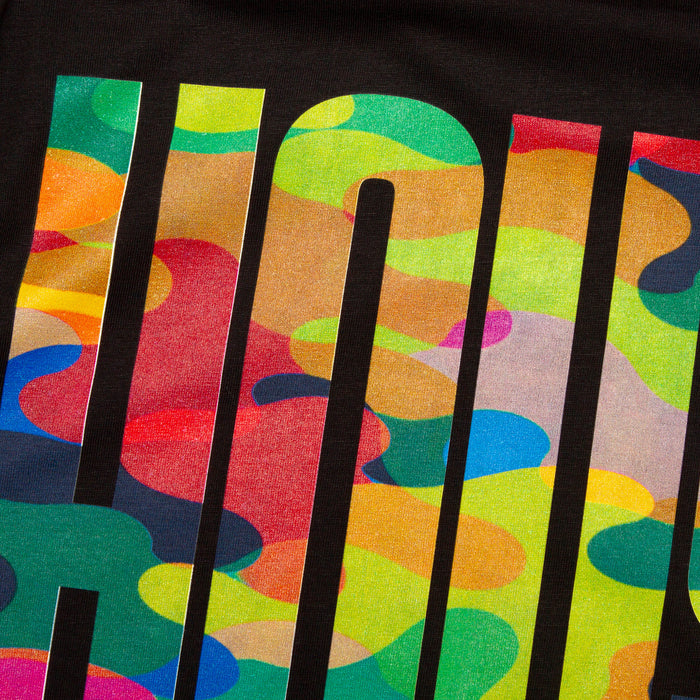 Vapor Higher House Front Print - Tshirt - Black