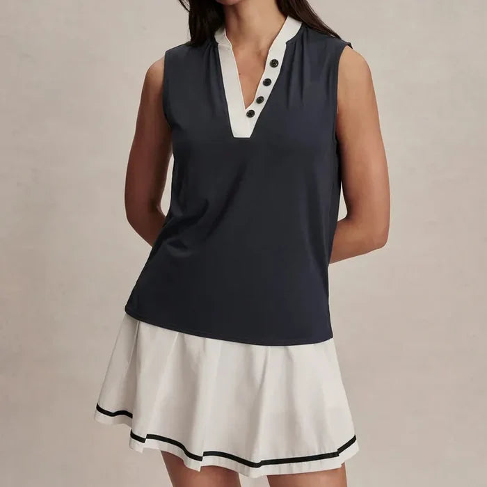Varley Shelby Tank - Navy/White