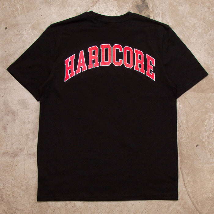 Varsity Hardcore Back Print - Tshirt - Black