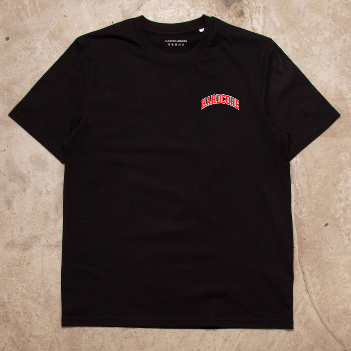 Varsity Hardcore Back Print - Tshirt - Black