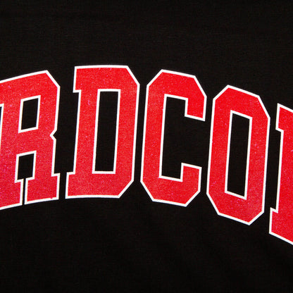 Varsity Hardcore Front Print - Tshirt - Black