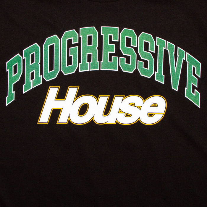 Varsity Progressive House Back Print - Tshirt - Black