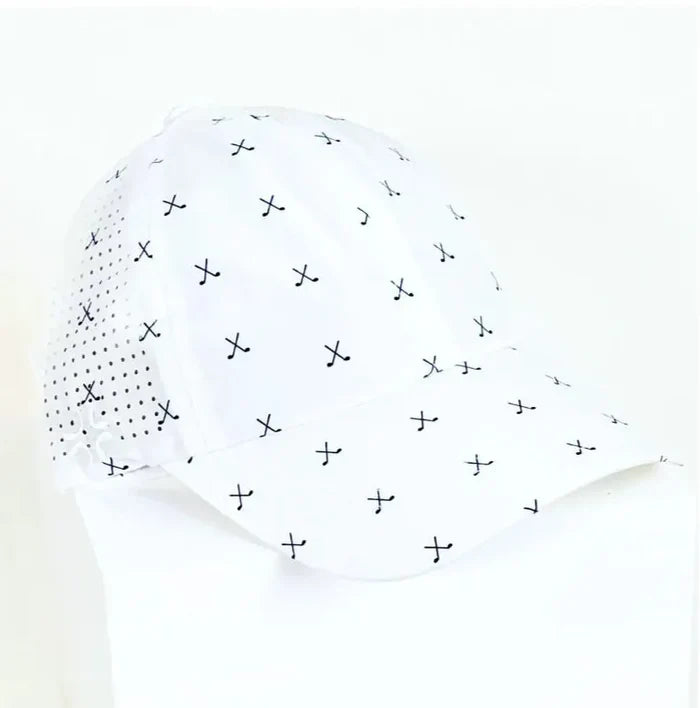Vimhue Crossed Golf Clubs Hat - White/Navy