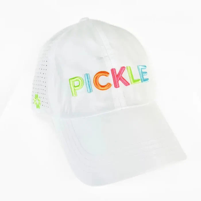 VimHue Pickle Puff Hat - White/Multi